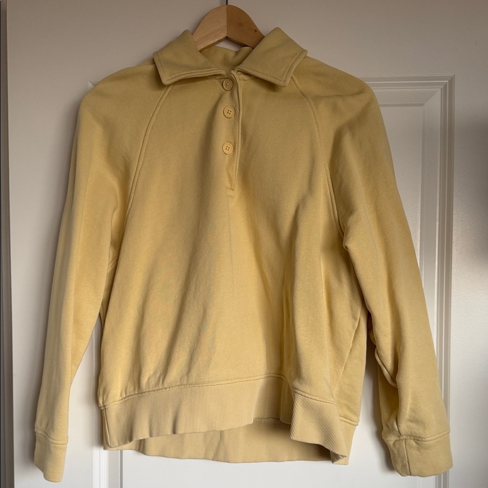 Yellow Women's Collared Top